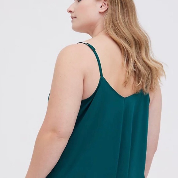 COPY - Torrid Swing Cami - Foxy Knit Jewel Green - Picture 2 of 3